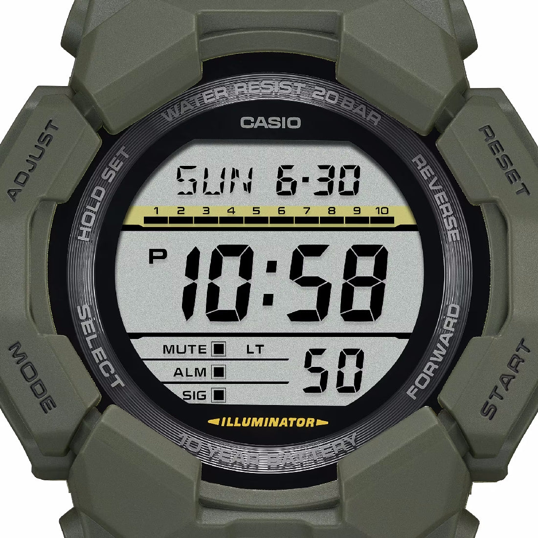 Orologio Casio G-Shock GD-010-3ER digitale verde militare