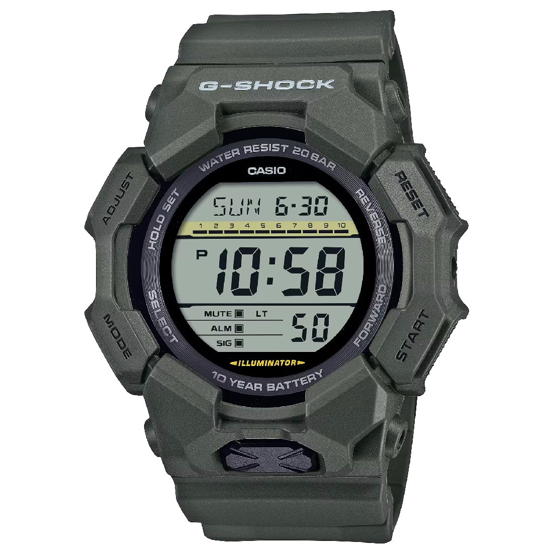 Orologio Casio G-Shock GD-010-3ER digitale verde militare