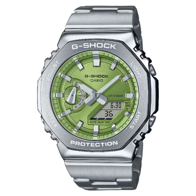 Orologio G-Shock acciaio GM-2110D-3AER quadrante verde