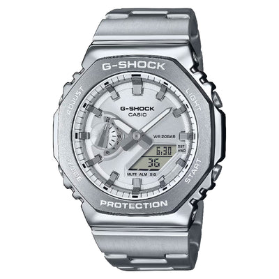 Orologio G-Shock acciaio GM-2110D-7AER quadrante silver