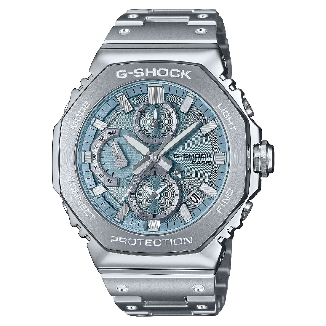 Orologio G-Shock GMC-B2100AD-2AER crono acciaio quadrante azzurro