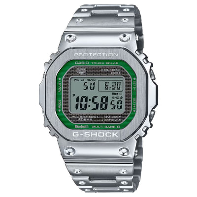 Orologio G-Shock GMW-B5000D-3ER  quadrante verde bracciale acciaio