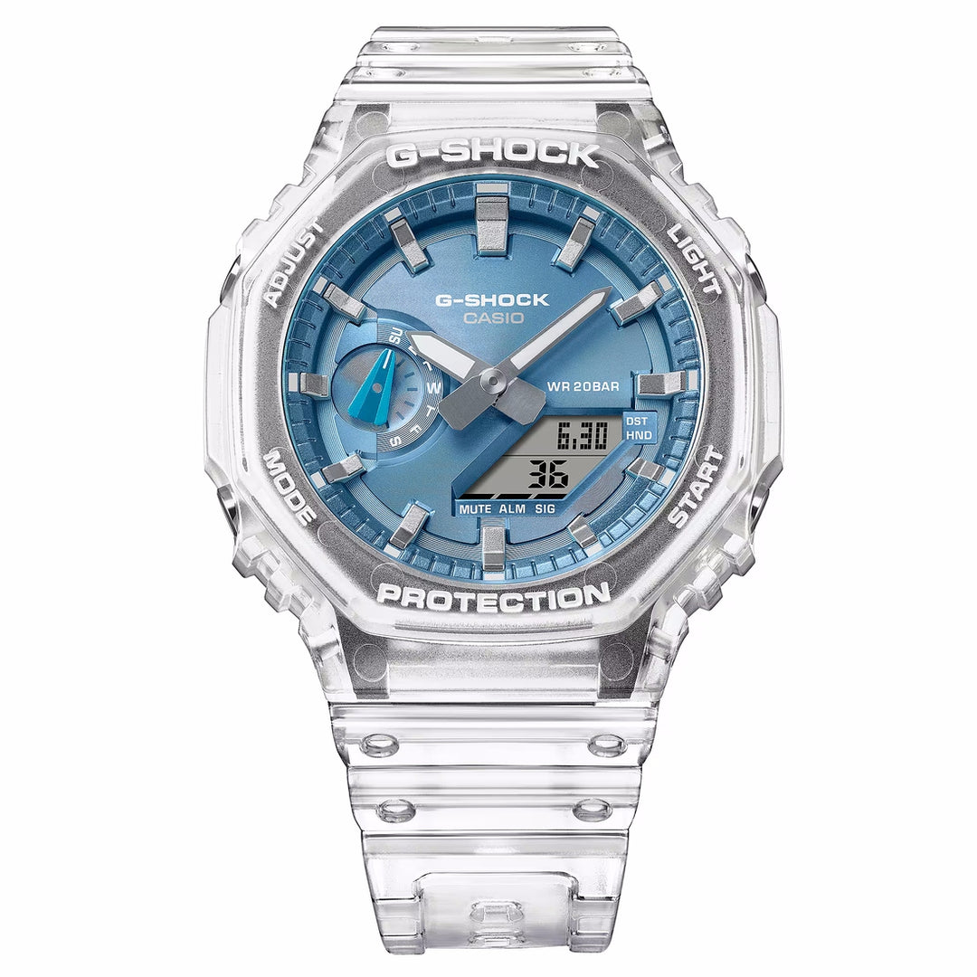 Orologio uomo stile sportivo con cinturino in resina bianca CASIO G-SHOCK GMA