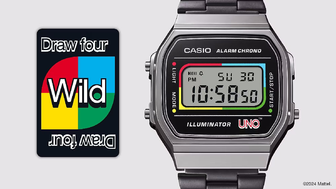 Casio Vintage A168WEUC-1AER dedicato a Uno il gioco delle carte