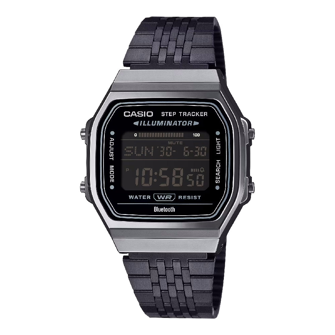 Casio Vintage ABL-100WEGG-1BEF Bluetooth acciaio DLC nero