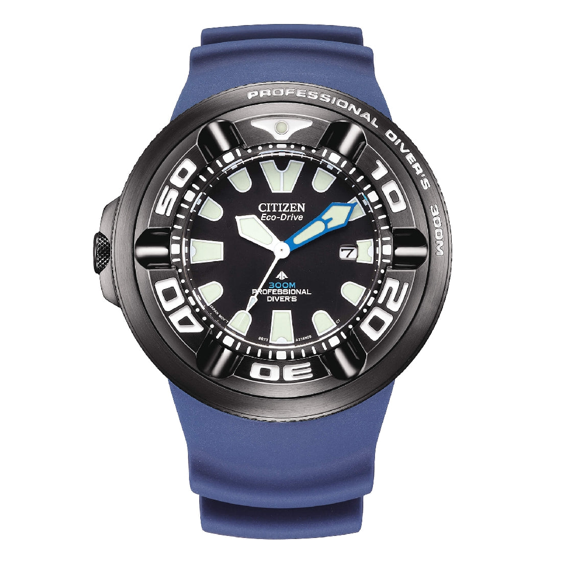 Orologio Citizen BJ8055-04E Promaster Ecozilla 300mt nero e blu