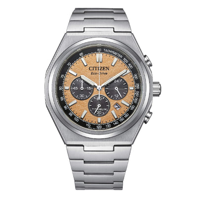 Orologio Citizen crono Supertitanium CA4610-85Z rosa salmone