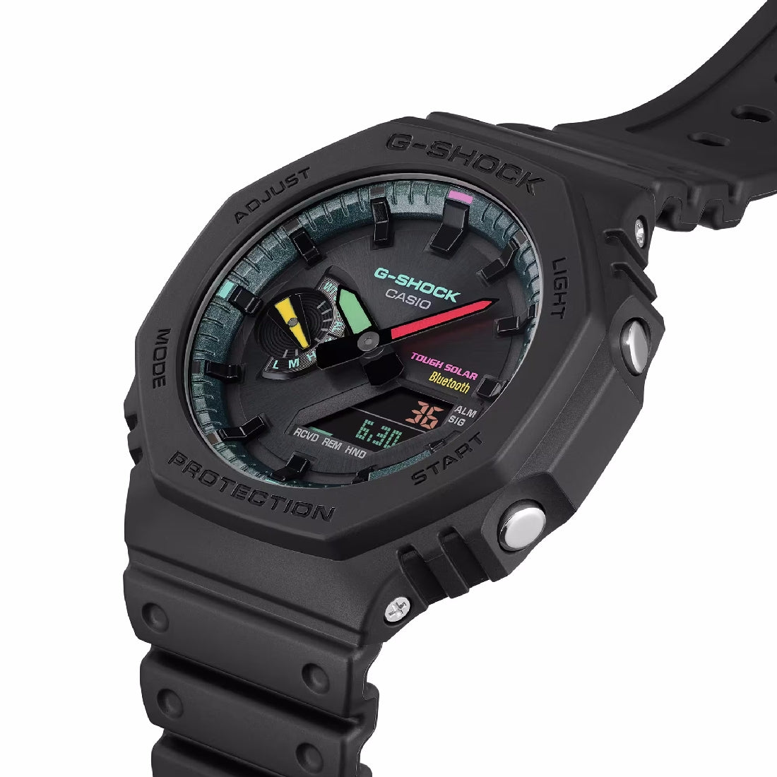 Orologio G-Shock GA-B2100MF-1AER full black con finiture colorate