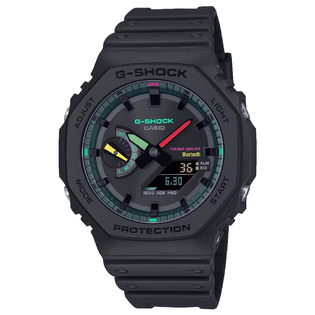 Orologio G-Shock GA-B2100MF-1AER full black con finiture colorate