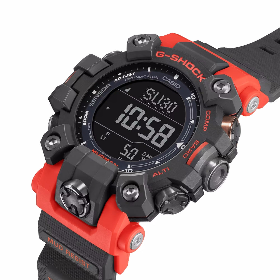 Orologio G-Shock GW-9500-1A4ER Mudman rosso e nero