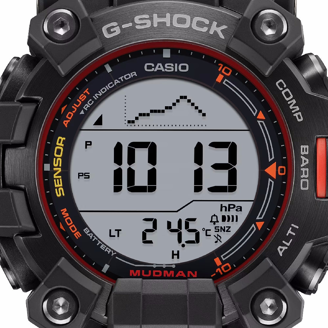 Orologio G-Shock GW-9500MEC-1ER Mudman nero emergenza