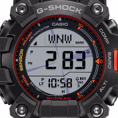 Orologio G-Shock GW-9500MEC-1ER Mudman nero emergenza