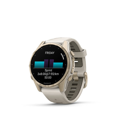 Orologio Garmin Fenix8 Amoled 43mm soft gold 010-02903-11