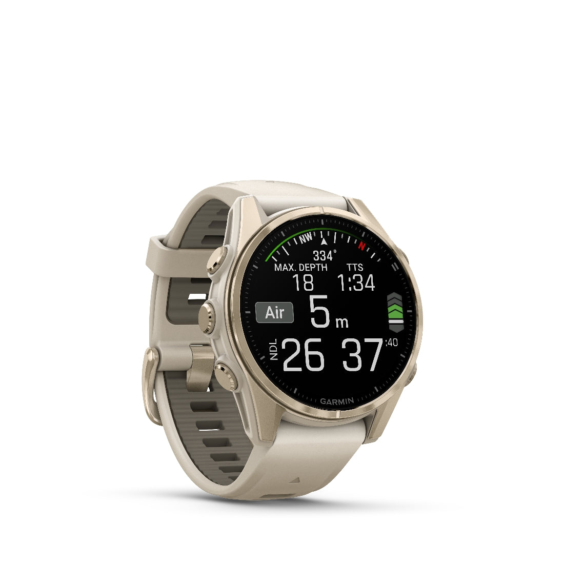 Orologio Garmin Fenix8 Amoled 43mm soft gold 010-02903-11