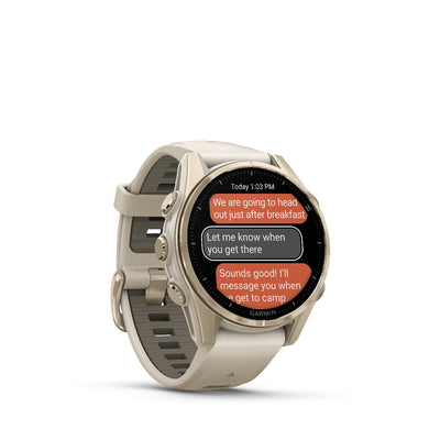 Orologio Garmin Fenix8 Amoled 43mm soft gold 010-02903-11