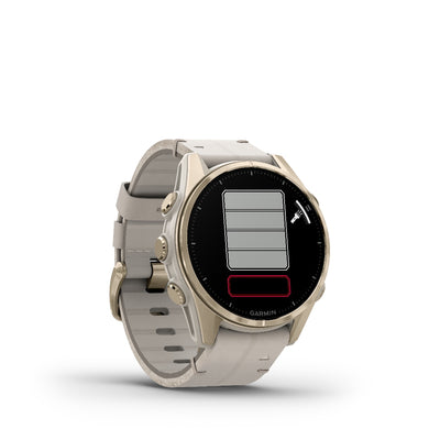 Orologio Garmin Fenix8 Amoled 43mm pelle Limestone 010-02903-40