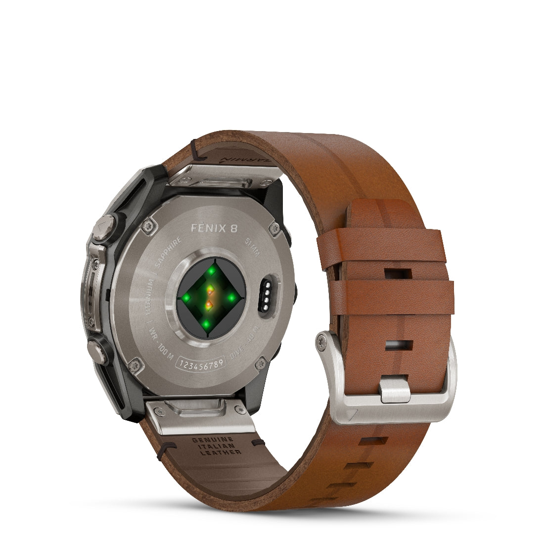 Orologio Garmin Fenix8 Amoled 51mm pelle Chestnut 010-02905-40