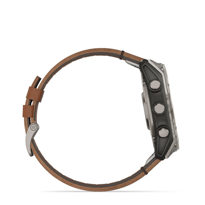 Orologio Garmin Fenix8 Amoled 51mm pelle Chestnut 010-02905-40