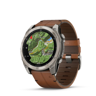 Orologio Garmin Fenix8 Amoled 51mm pelle Chestnut 010-02905-40