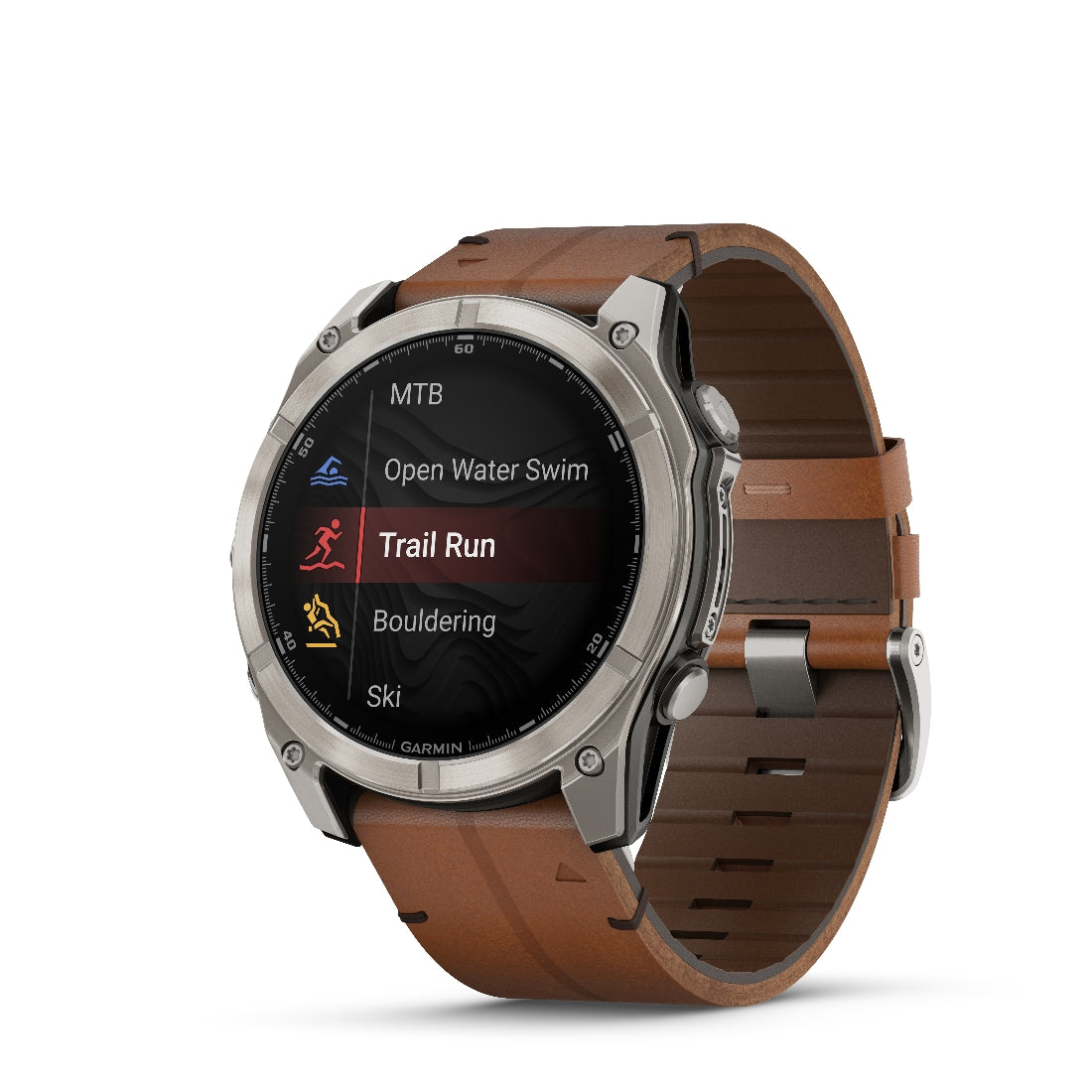 Orologio Garmin Fenix8 Amoled 51mm pelle Chestnut 010-02905-40