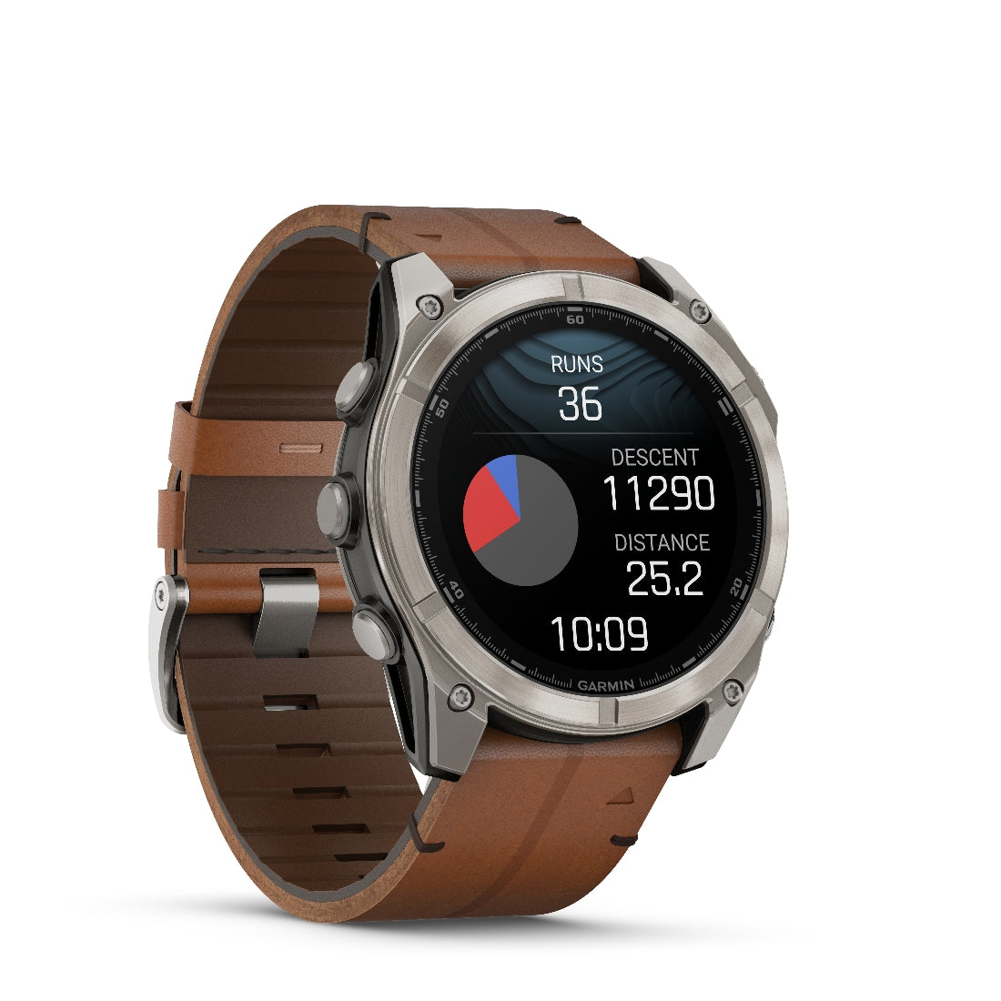 Orologio Garmin Fenix8 Amoled 51mm pelle Chestnut 010-02905-40