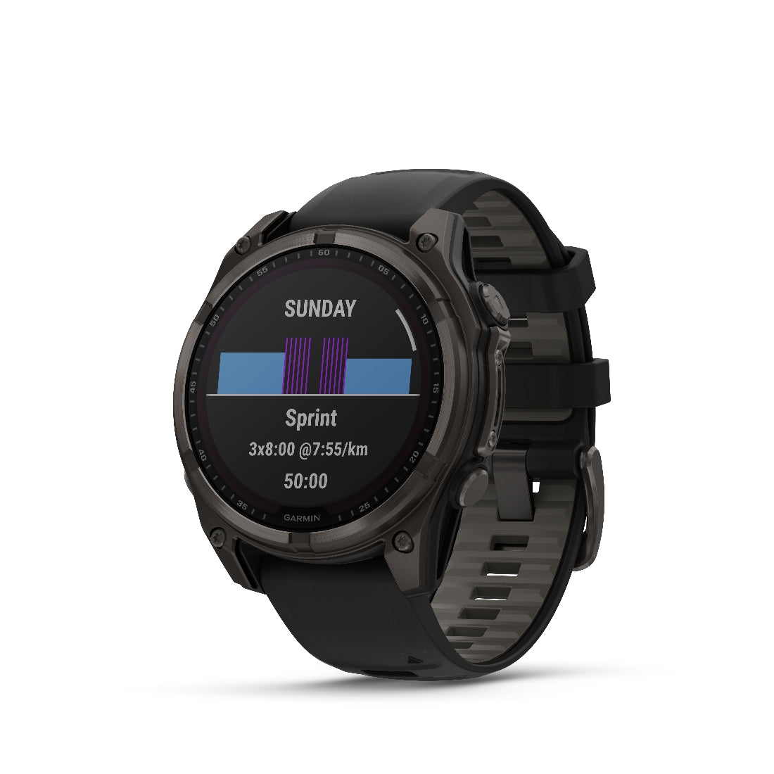 Orologio Garmin Fenix 8 Solar 47mm titanium DLC nero 010-02906-11