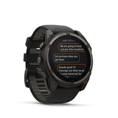 Orologio Garmin Fenix 8 Solar 51mm titanium carbon 010-02907-11