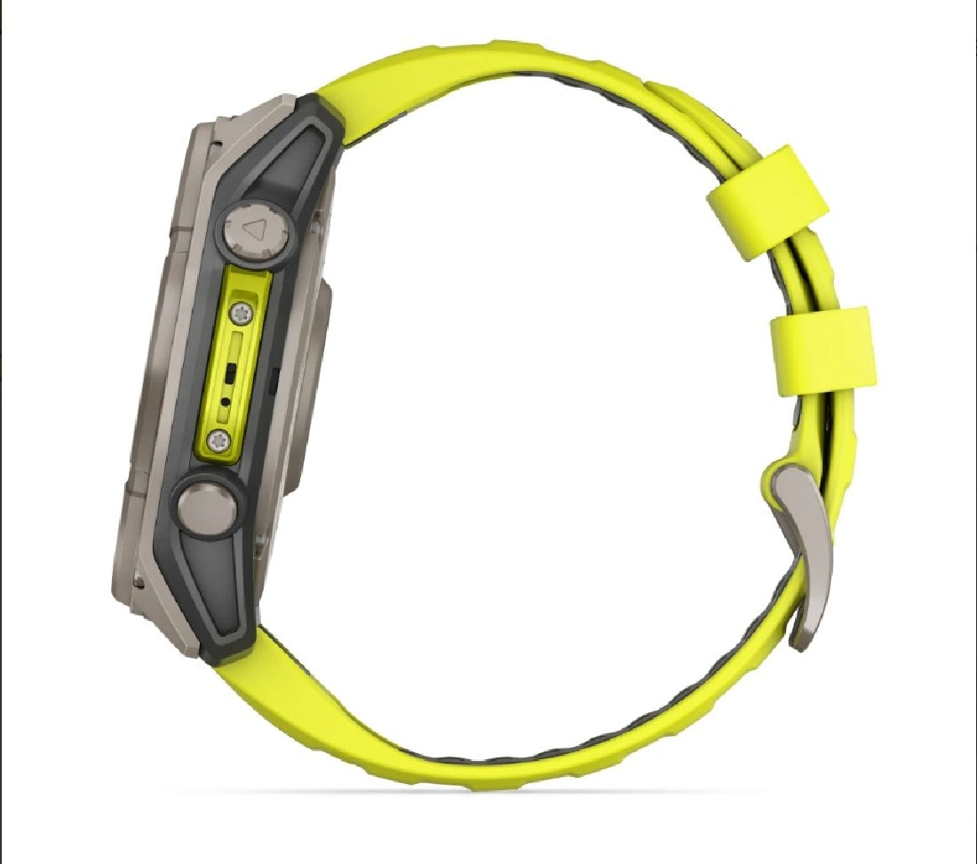 Orologio Garmin Fenix 8 Solar 51mm titanium giallo 010-02907-21