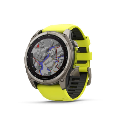 Orologio Garmin Fenix 8 Solar 51mm titanium giallo 010-02907-21