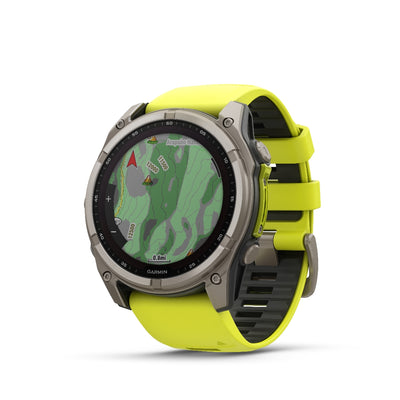 Orologio Garmin Fenix 8 Solar 51mm titanium giallo 010-02907-21