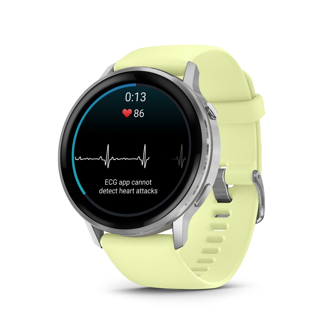 Orologio Garmin 010-03014-02 Venu 4 silver silicone citron