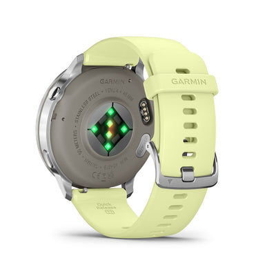 Orologio Garmin 010-03014-02 Venu 4 silver silicone citron