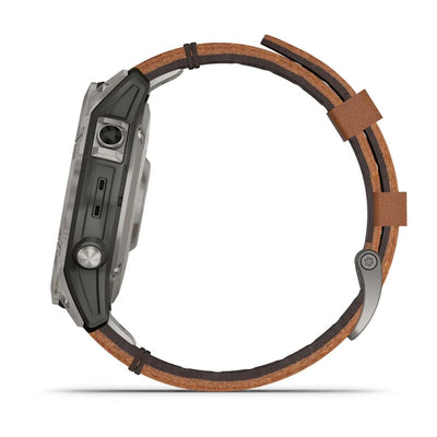 Orologio Garmin Fenix 7 Pro 47mm pelle Chestnut 010-02777-30