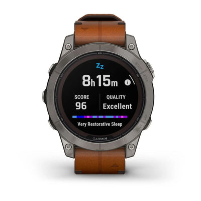 Orologio Garmin Fenix 7 Pro 47mm pelle Chestnut 010-02777-30