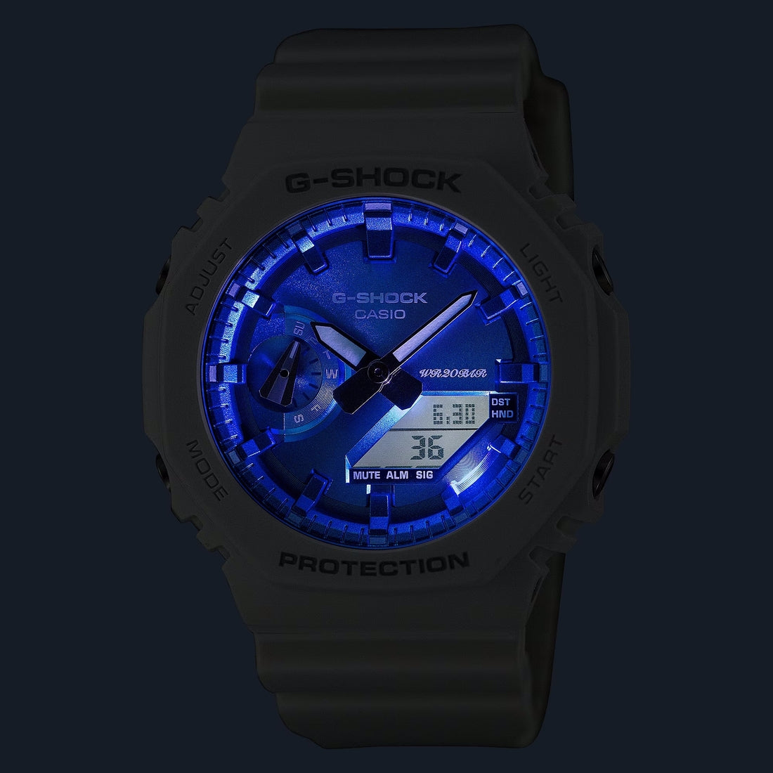 Orologio G-Shock GA-2100WS-7AER Precious Heart azzurro