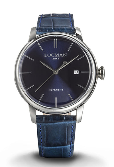 Locman 1960 automatico blu cinturino pelle 0255A02A-00BLNKPB