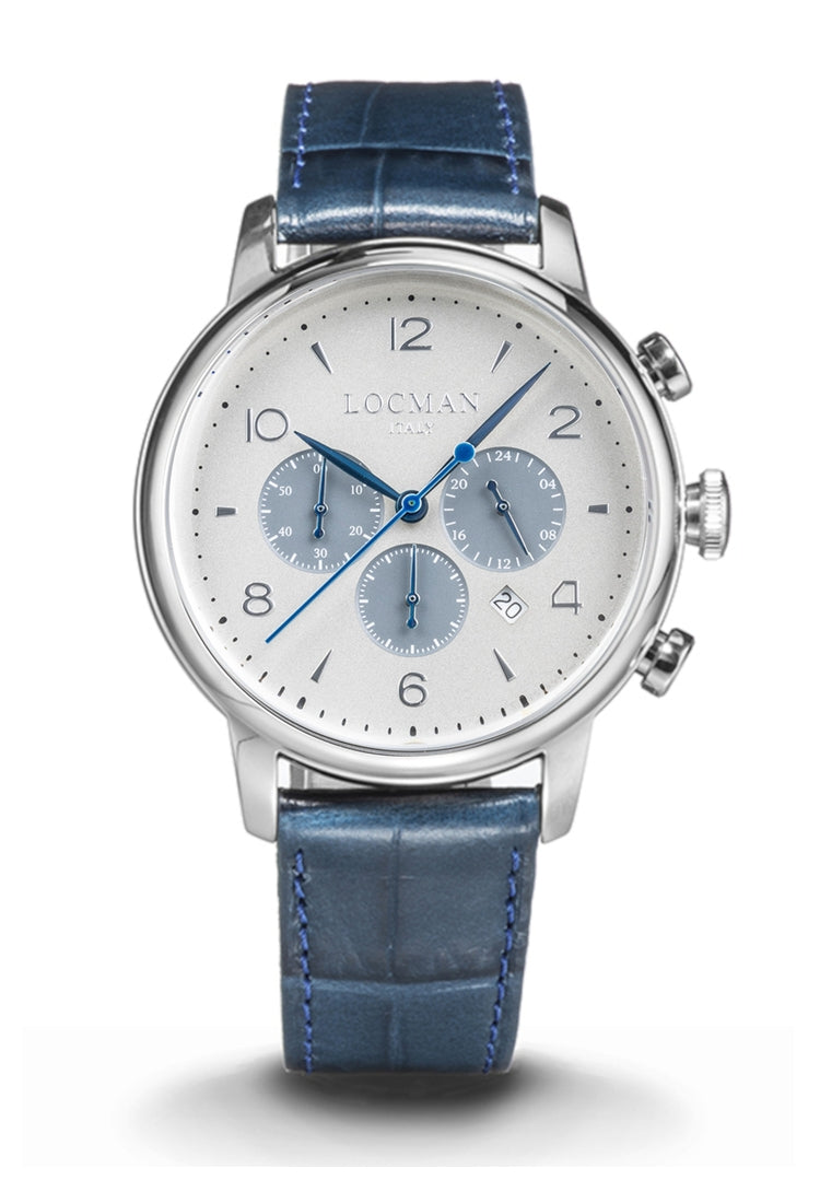 Orologio Uomo 1960 Blu Ref. 255 0255A02A-00BLNKB0 - Locman Orologio Uomo 1960 Blu Ref. 255 0255A02A-00BLNKB0 - Locman