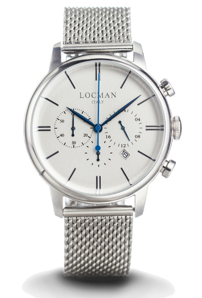 Excellanc Orologio Uomo Quarzo Con Datario: Cassa 40mm, Cinturino Acciaio, Quadrante Analogico, Colore Oro Bianco - 5