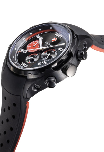 Orologio Locman Ducati crono acciaio IP nero D121K01S-BKBKWRSRK