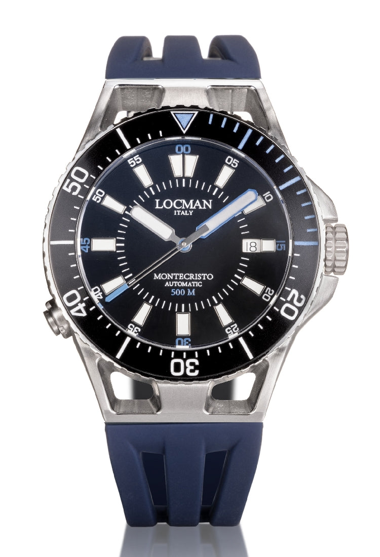 Locman Montecristo 500 mt automatico nero e blu 0547A01A-00BKSKSBD