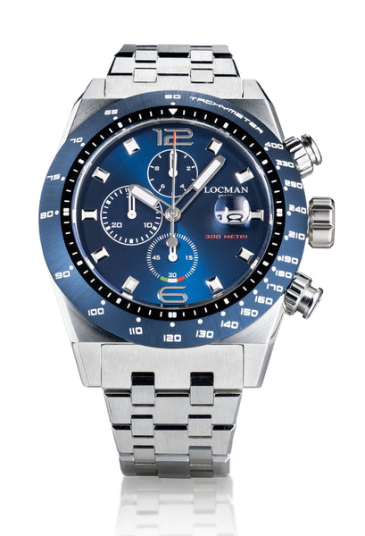Orologio uomo Locman Stealth 300mt crono blu | Paladini � Gioielli Paladini