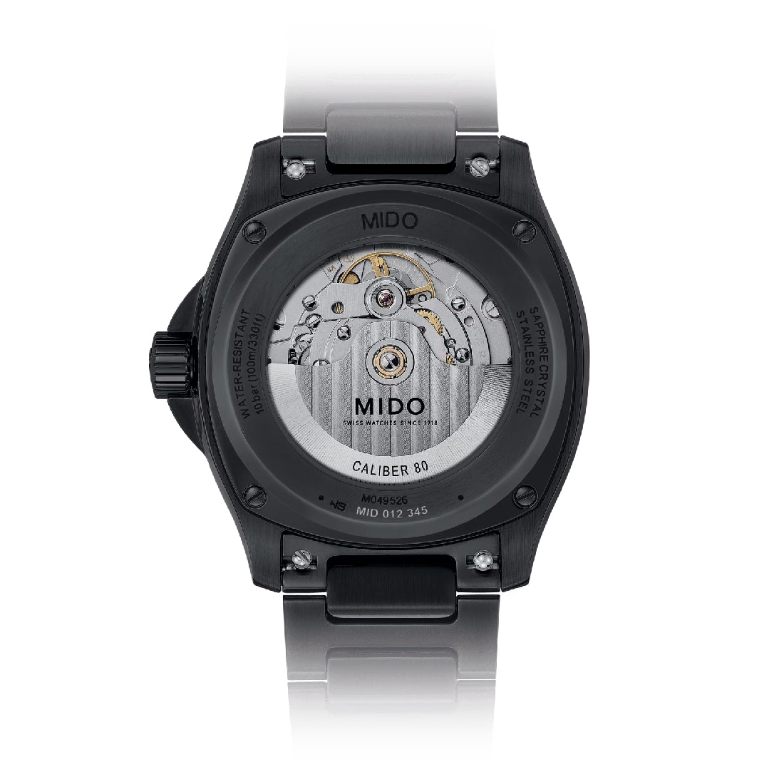 Orologio Mido Multifort Tv Big Date acciaio PVD nero