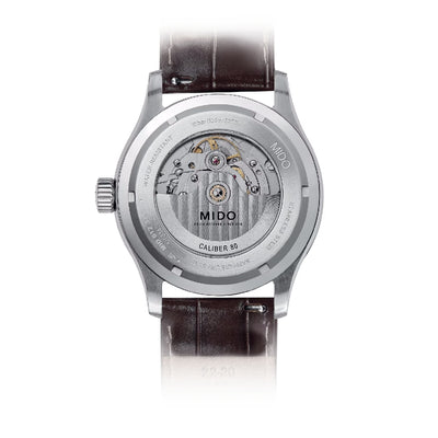 Orologio Mido Multifort M quadrante silver cinturino pelle