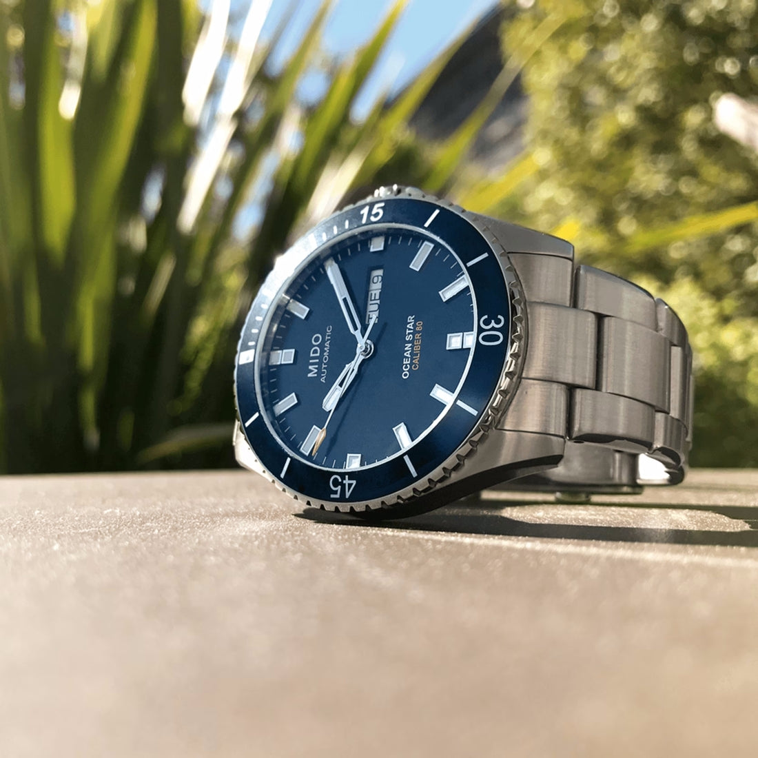 Orologio Mido Ocean Star 200 quadrante blu bracciale acciaio