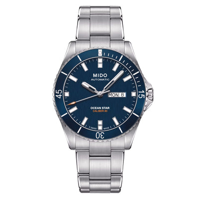 Orologio Mido Ocean Star 200 quadrante blu bracciale acciaio