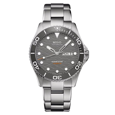 Orologio Mido Ocean Star 200C quadrante e ghiera ceramica antracite