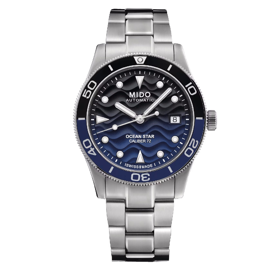 Orologio Mido Ocean Star 39mm quadrante blu bracciale acciaio