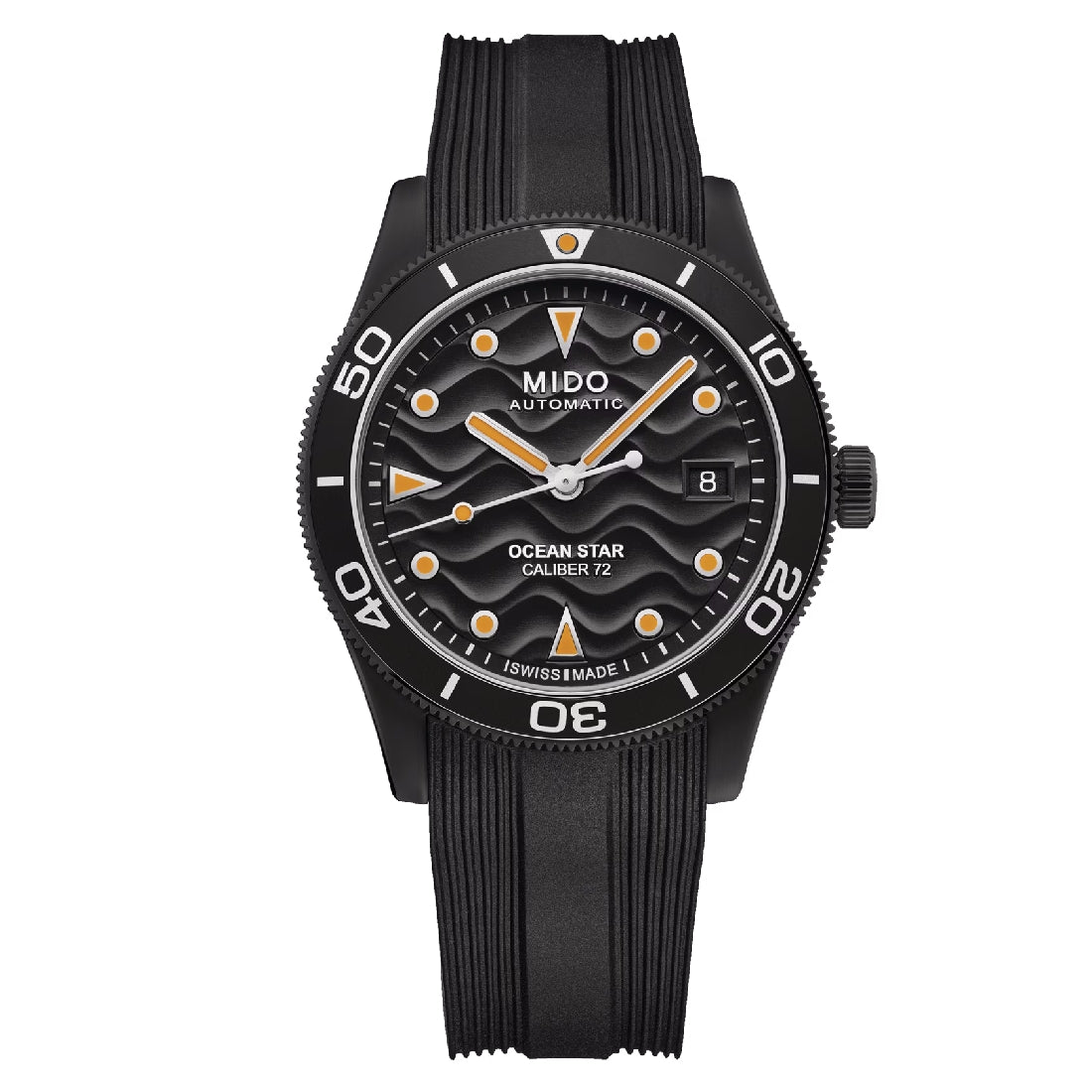 Orologio Mido Ocean Star 39mm acciaio PVD nero e gomma