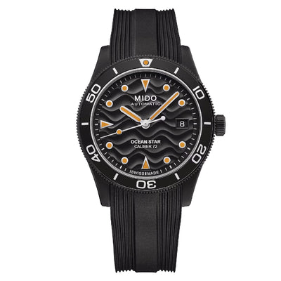 Orologio Mido Ocean Star 39mm acciaio PVD nero e gomma