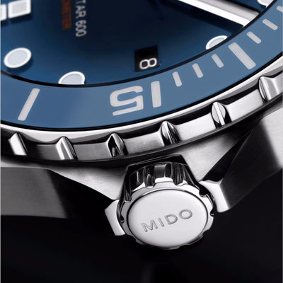 Orologio Mido Ocean Star 600 Chronometer ghiera ceramica blu